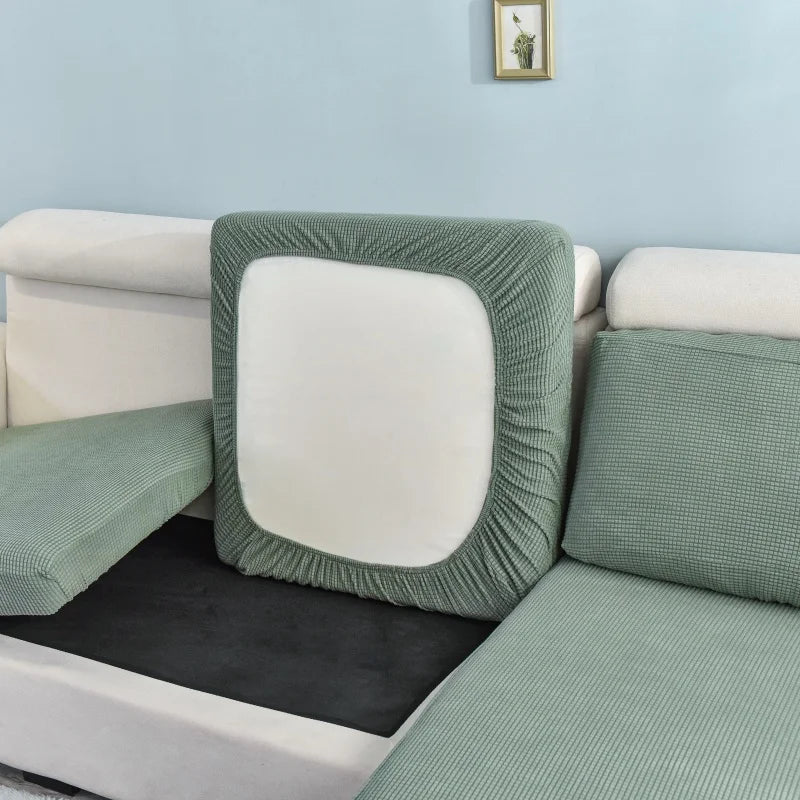 Thicken Elastic Sofa Cover For Living Room Solid Color Furniture Protector Sofa Cushion Cover slipcover Removable Couch Covers