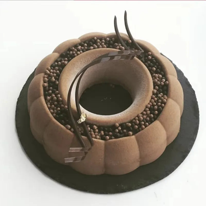 Molde Floral de Silicona para Postres y Mousse