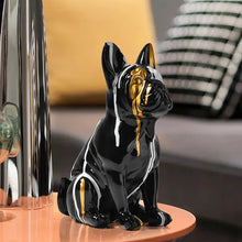 Escultura Bulldog francés de resina decorativa