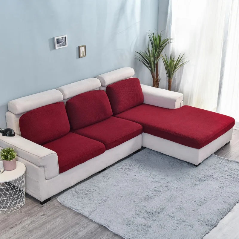 Thicken Elastic Sofa Cover For Living Room Solid Color Furniture Protector Sofa Cushion Cover slipcover Removable Couch Covers