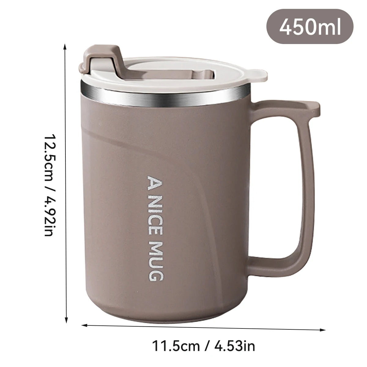 Taza Térmica de Acero Inoxidable 500 ml