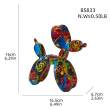 Escultura Balloon Dog de resina estilo nórdico