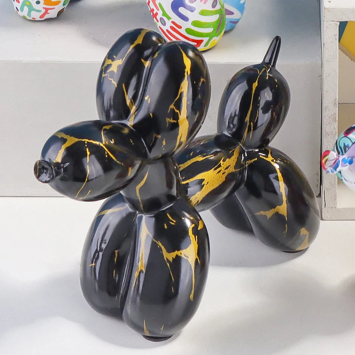 Escultura Balloon Dog de resina estilo nórdico - BS833