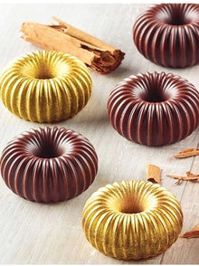 Molde de Silicona 6 Cavidades Espiral para Mousse