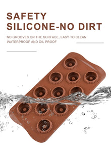Molde de Silicona 6 Cavidades Espiral para Mousse