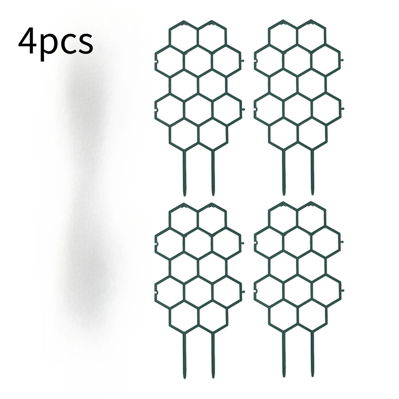 2pcsHoneycomb Design Plant Trellis, Rustproof Plastic Support for Potted Vines and Flowers, Indoor Outdoor Garden Climbing Frame