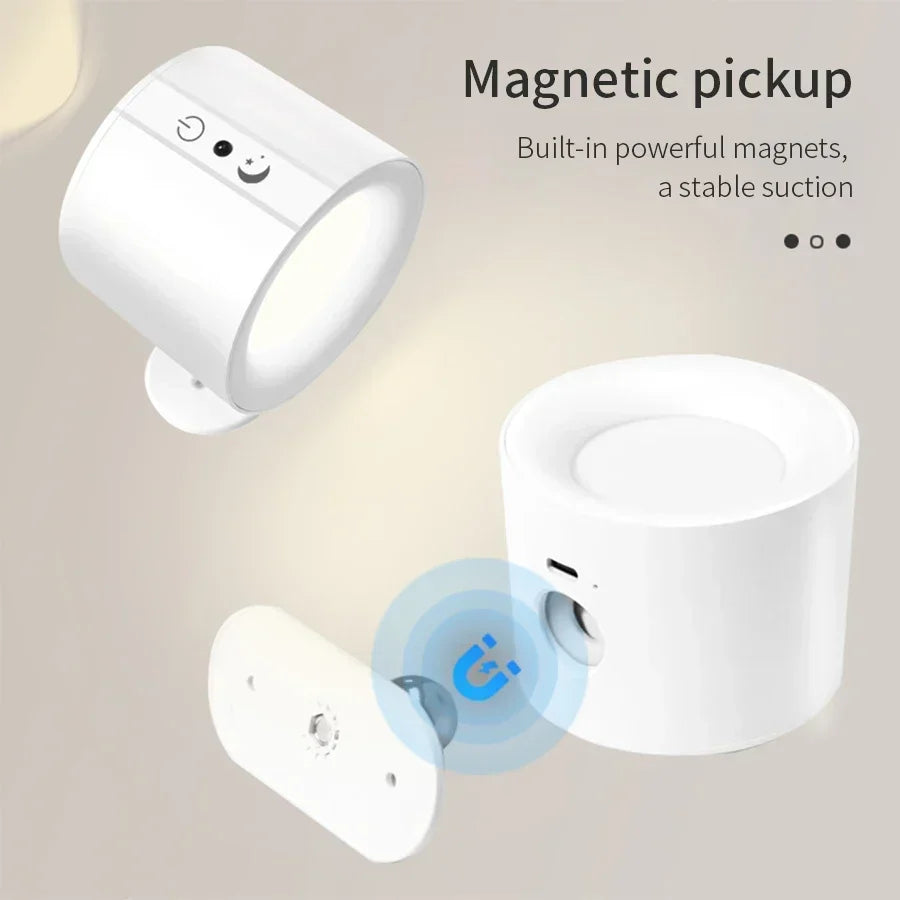 Aplique LED magnético rotativo