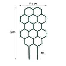 2pcsHoneycomb Design Plant Trellis, Rustproof Plastic Support for Potted Vines and Flowers, Indoor Outdoor Garden Climbing Frame