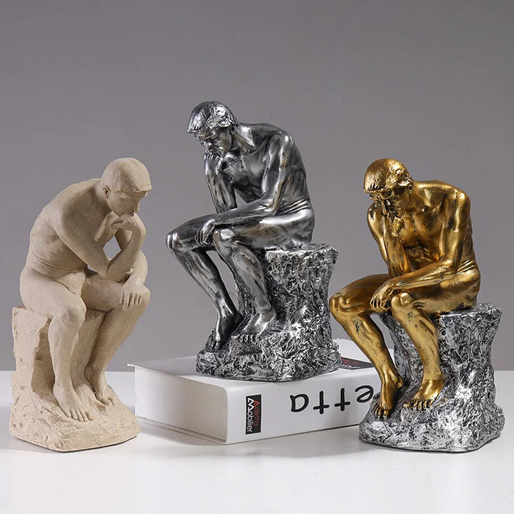 Escultura pensador europeo de resina - BL526