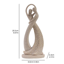 Escultura amantes estilo piedra arenisca