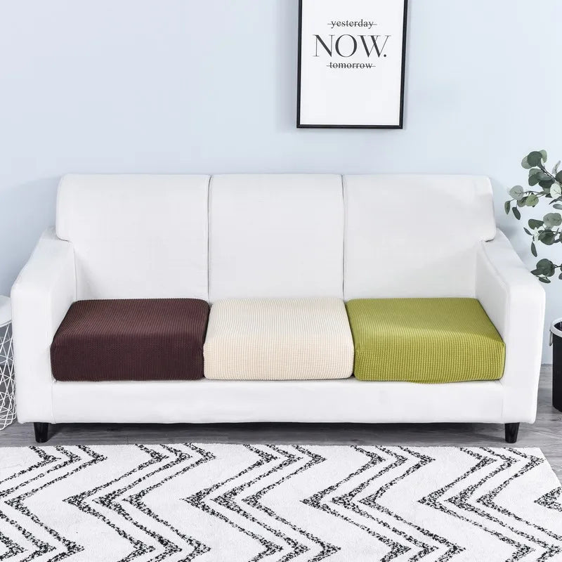 Thicken Elastic Sofa Cover For Living Room Solid Color Furniture Protector Sofa Cushion Cover slipcover Removable Couch Covers