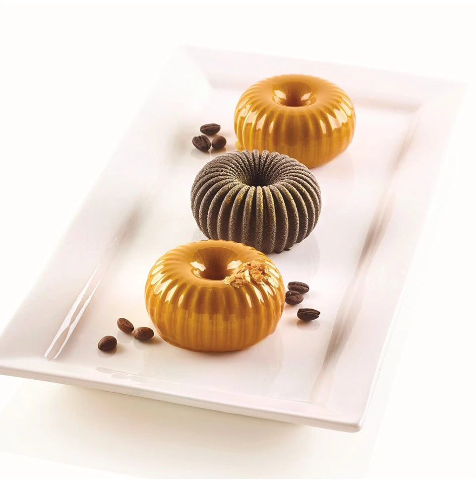 Molde de Silicona 6 Cavidades Espiral para Mousse