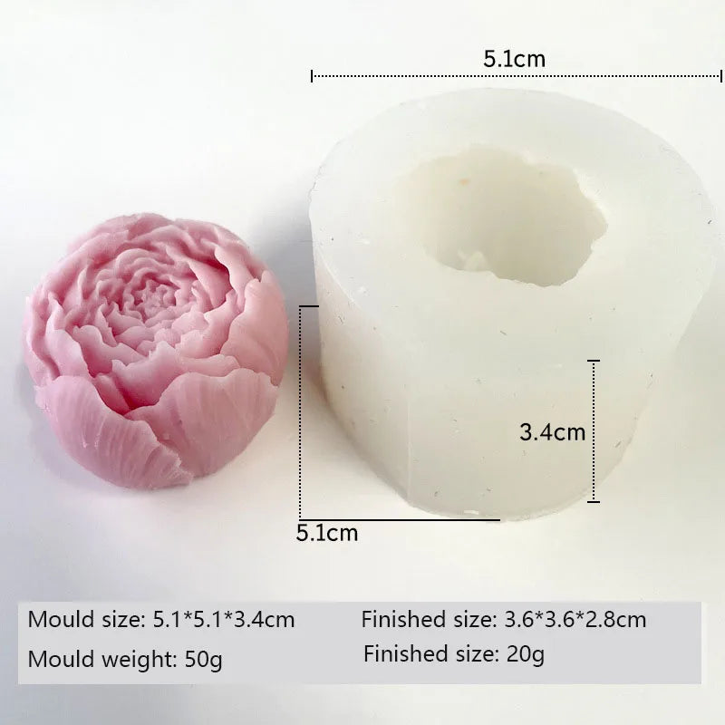 Molde de Silicona 3D para Velas y Jabones