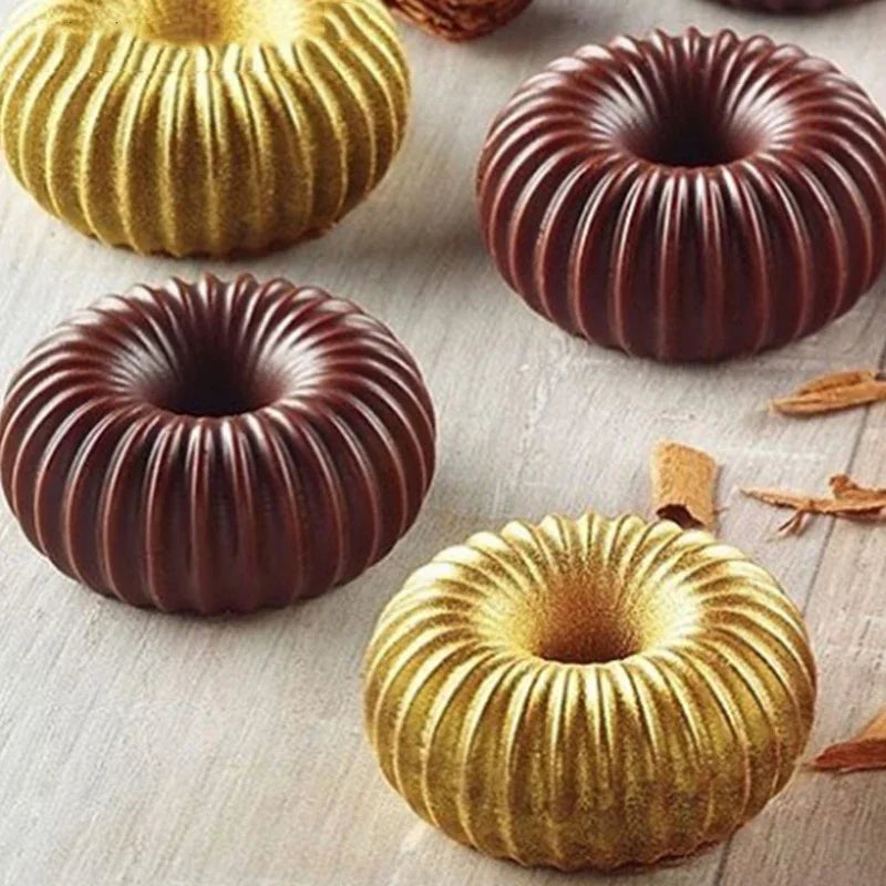 Molde de Silicona 6 Cavidades Espiral para Mousse