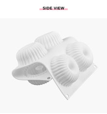 Molde de Silicona 6 Cavidades Espiral para Mousse