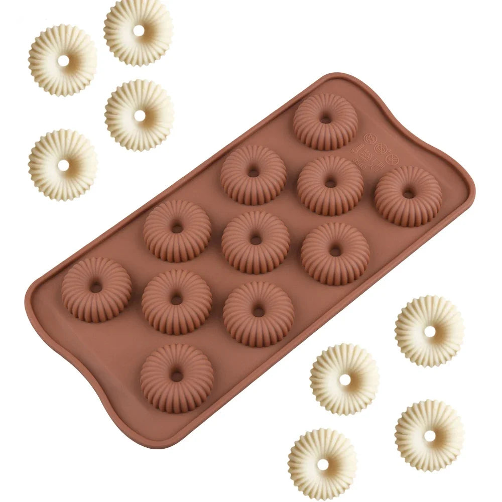 Molde de Silicona 6 Cavidades Espiral para Mousse