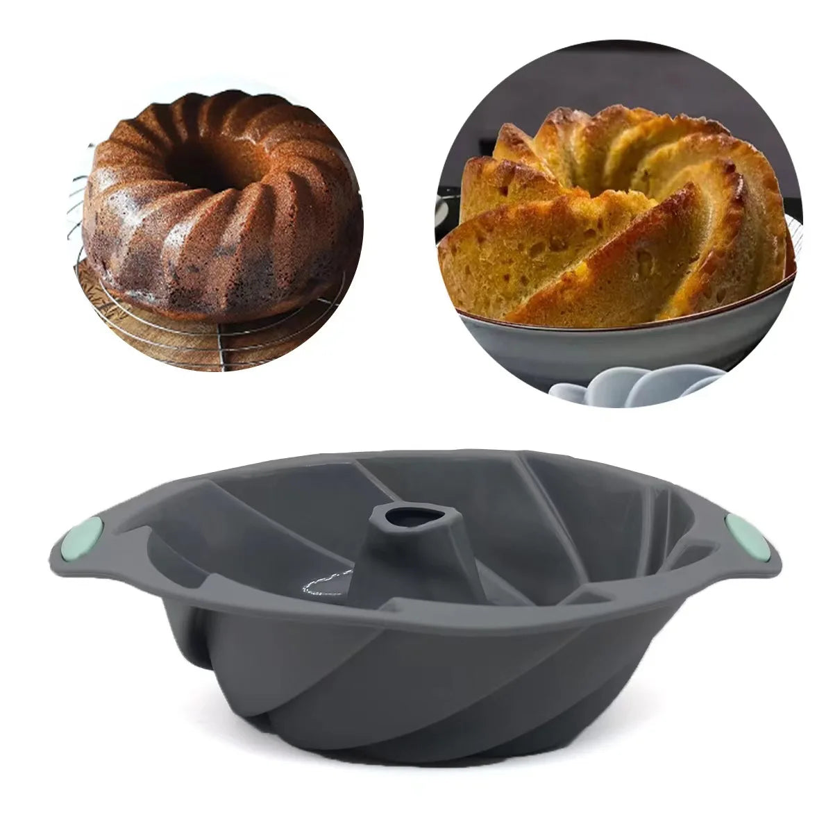 Molde de Silicona Tipo Hurricane para Repostería