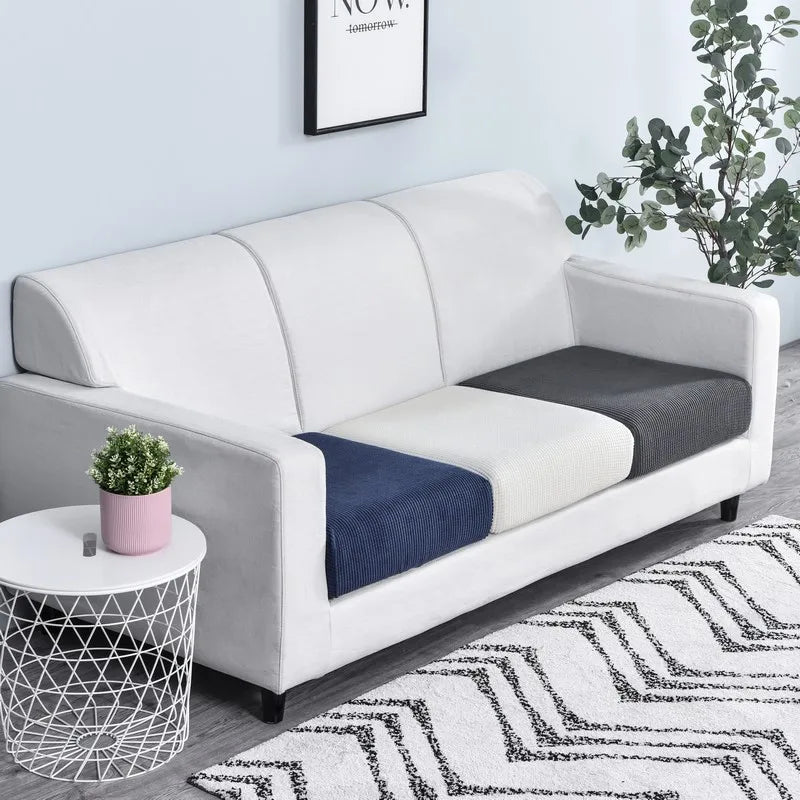 Thicken Elastic Sofa Cover For Living Room Solid Color Furniture Protector Sofa Cushion Cover slipcover Removable Couch Covers