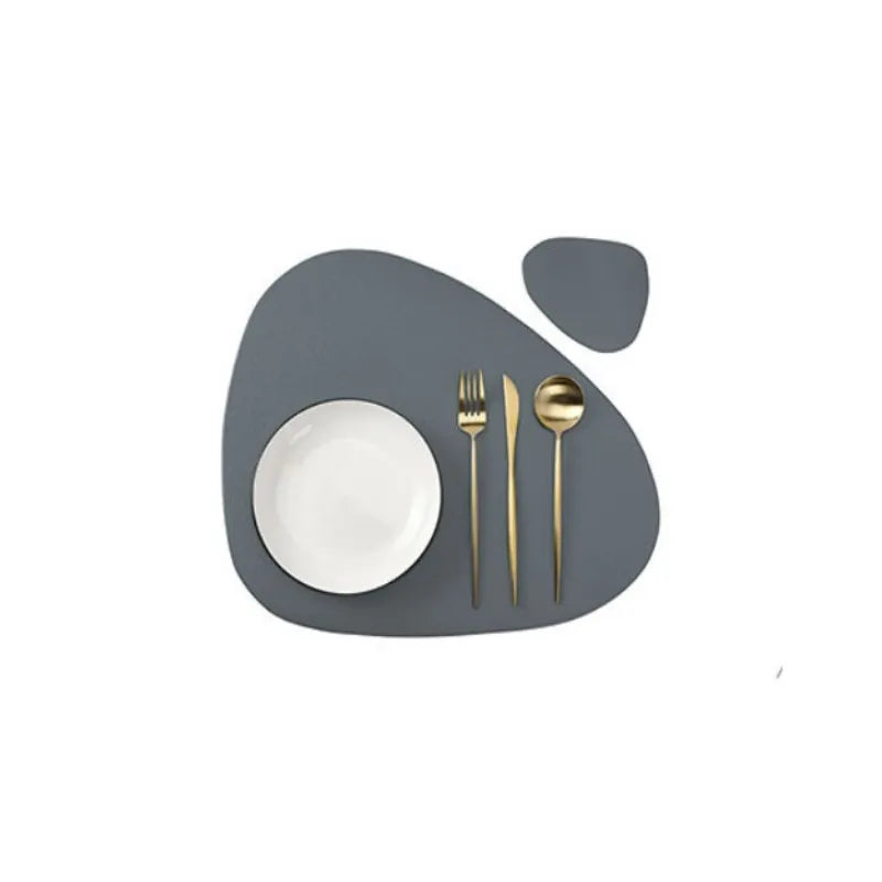 Set de Individuales y Posavasos Impermeables PU