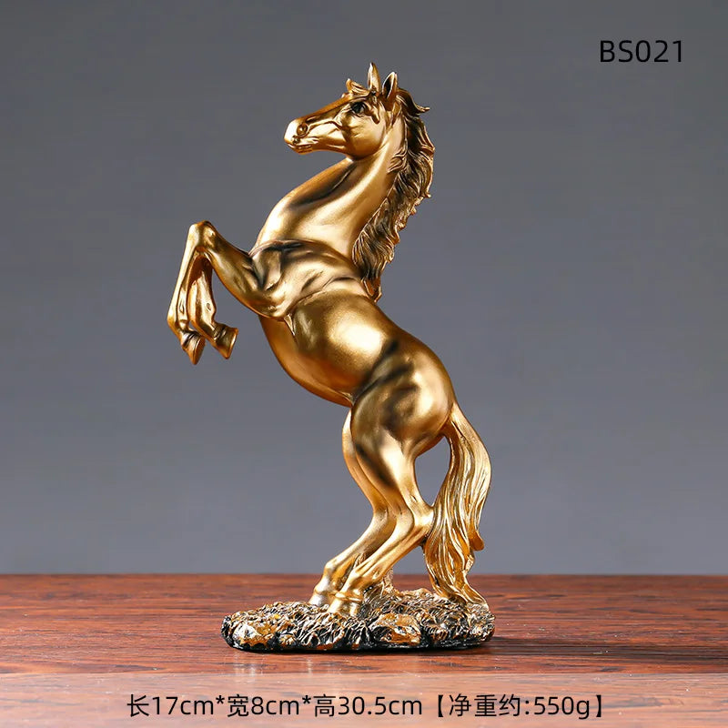 Escultura caballo de la victoria en resina