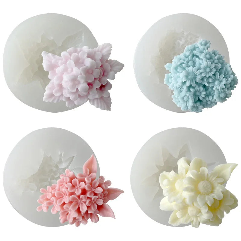 Molde de Silicona 3D para Velas y Jabones