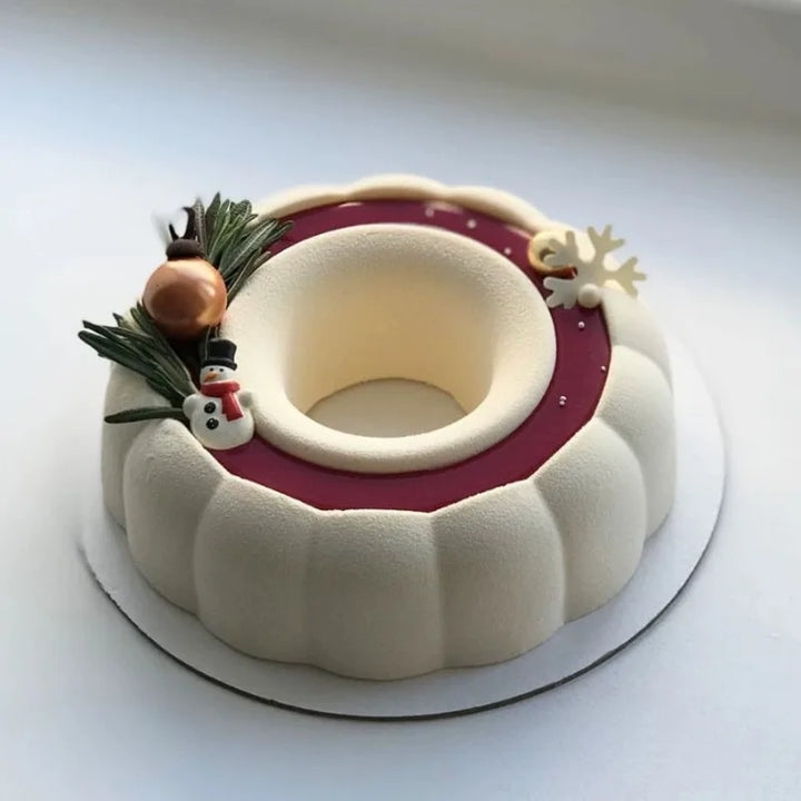 Molde Floral de Silicona para Postres y Mousse