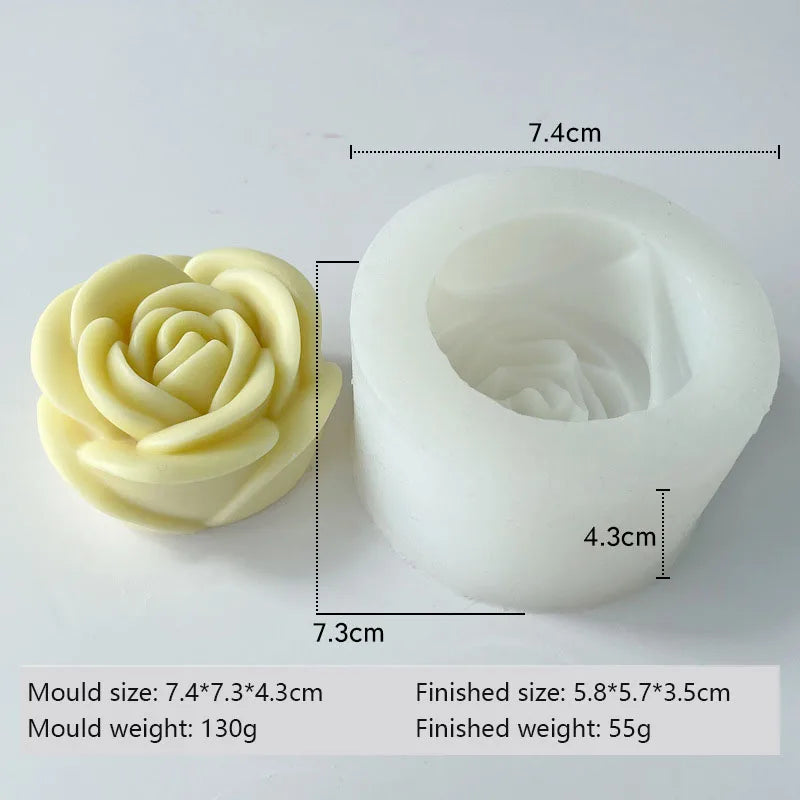 Molde de Silicona 3D para Velas y Jabones