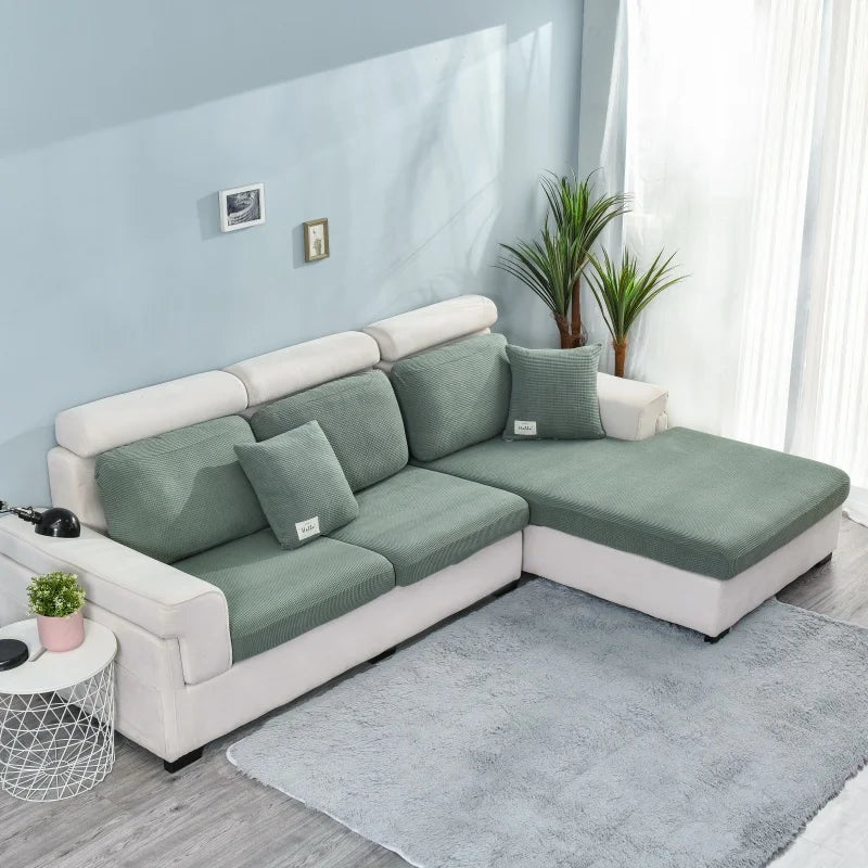 Thicken Elastic Sofa Cover For Living Room Solid Color Furniture Protector Sofa Cushion Cover slipcover Removable Couch Covers