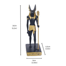 Escultura Anubis egipcio de resina