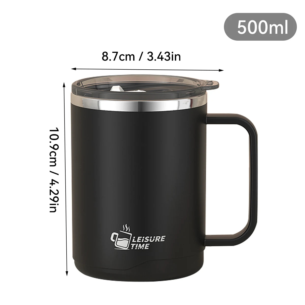 Taza Térmica de Acero Inoxidable 500 ml