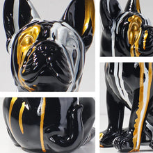 Escultura Bulldog francés de resina decorativa