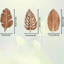 Set de hojas de madera para decoración de pared