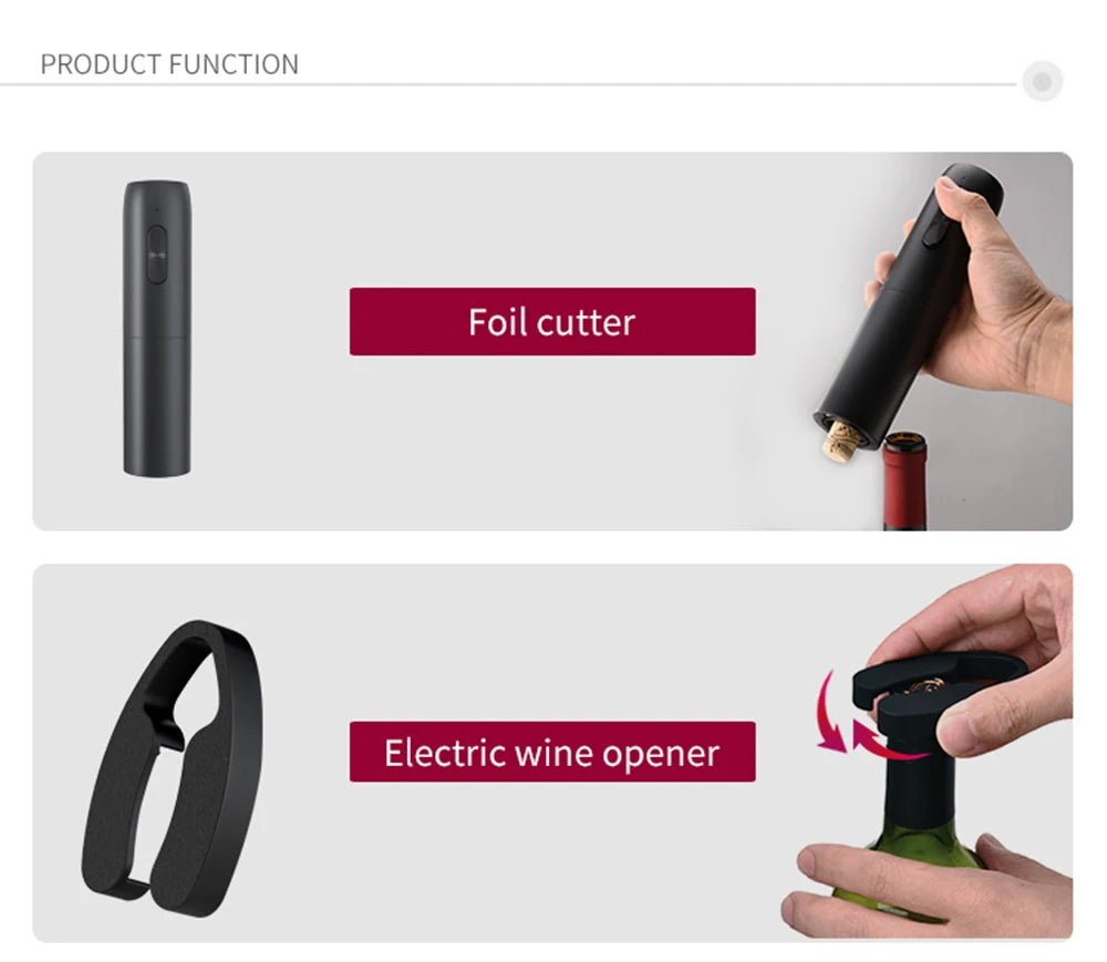 Abridor eléctrico de vino premium