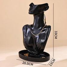 Busto expositor de joyas para collares y accesorios