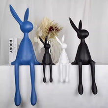 Conejo decorativo premium de resina