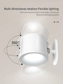 Aplique LED magnético rotativo