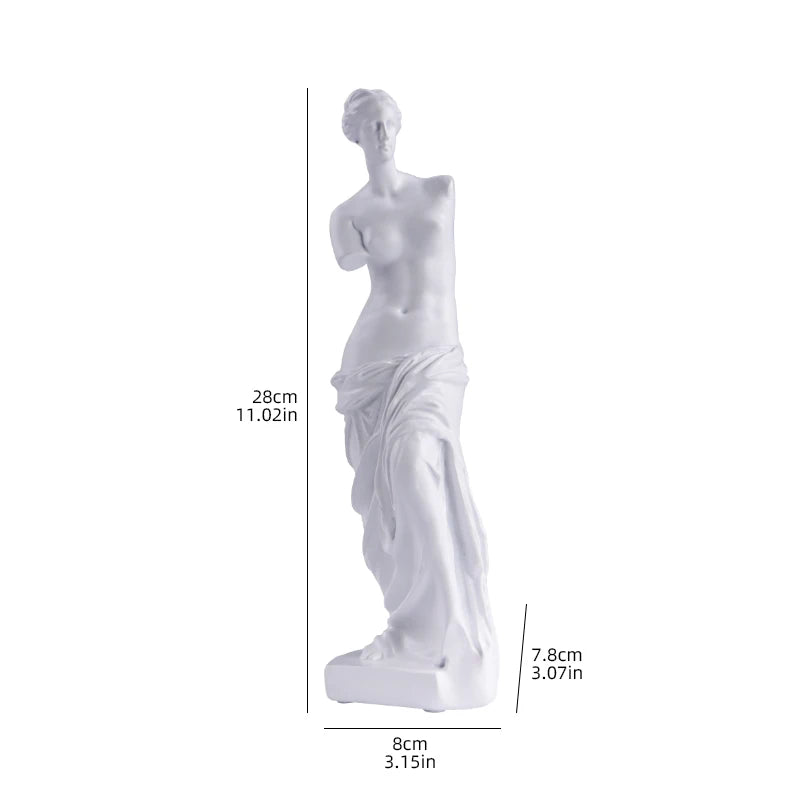 Escultura Venus de Milo de resina para decoración