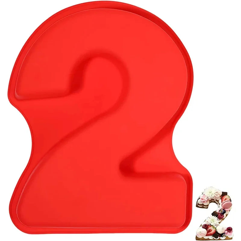 Molde de Silicona Número para Tortas 10”