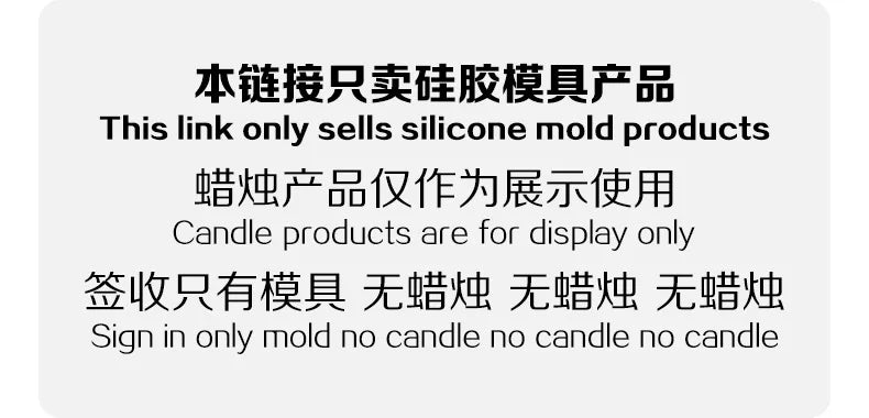 Molde de Silicona 3D para Velas y Jabones