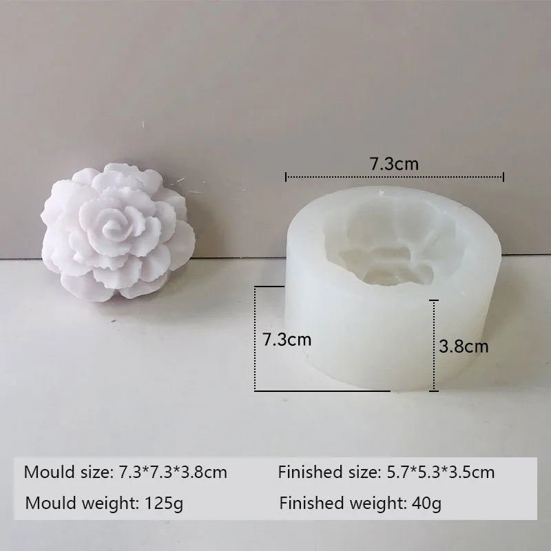 Molde de Silicona 3D para Velas y Jabones