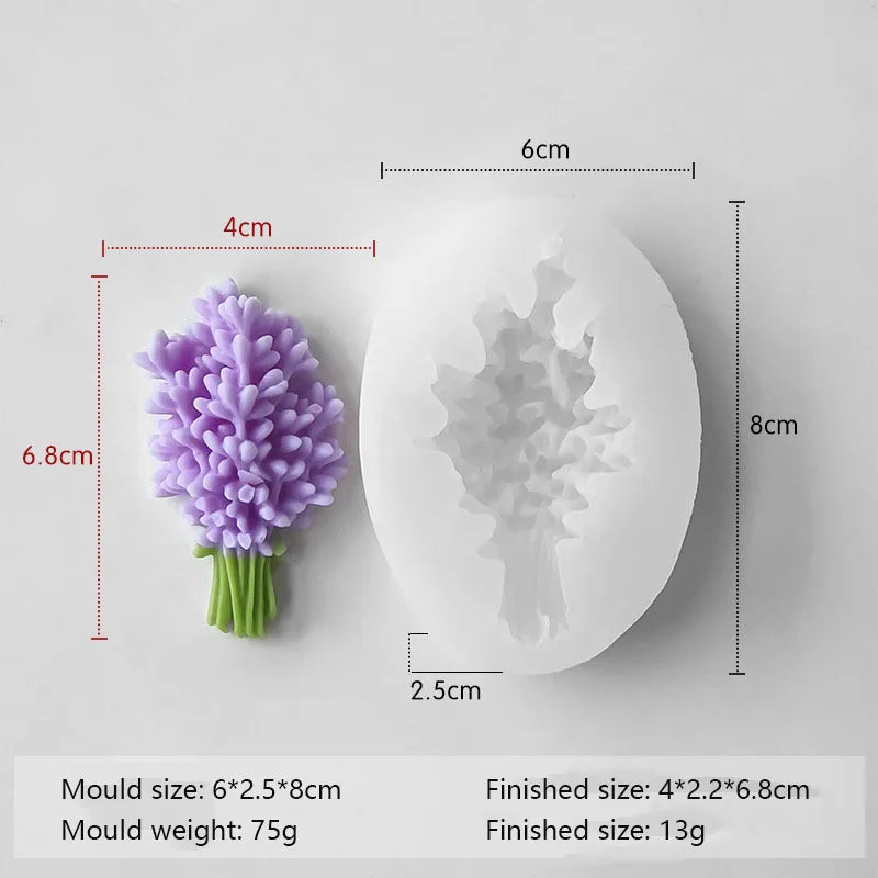 Molde de Silicona 3D para Velas y Jabones