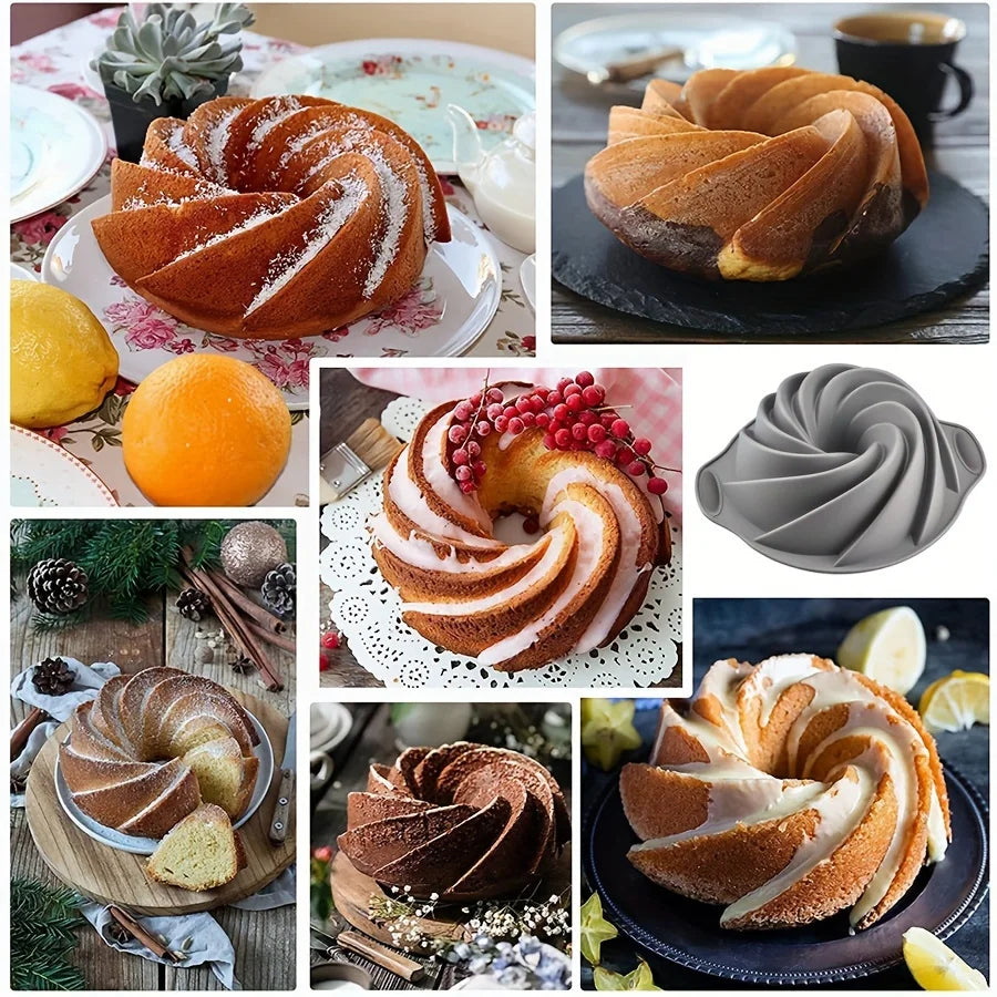 Molde de Silicona Tipo Hurricane para Repostería