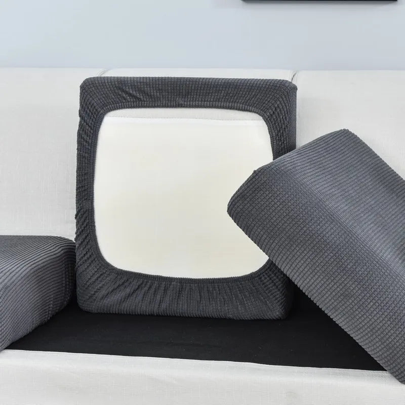Thicken Elastic Sofa Cover For Living Room Solid Color Furniture Protector Sofa Cushion Cover slipcover Removable Couch Covers