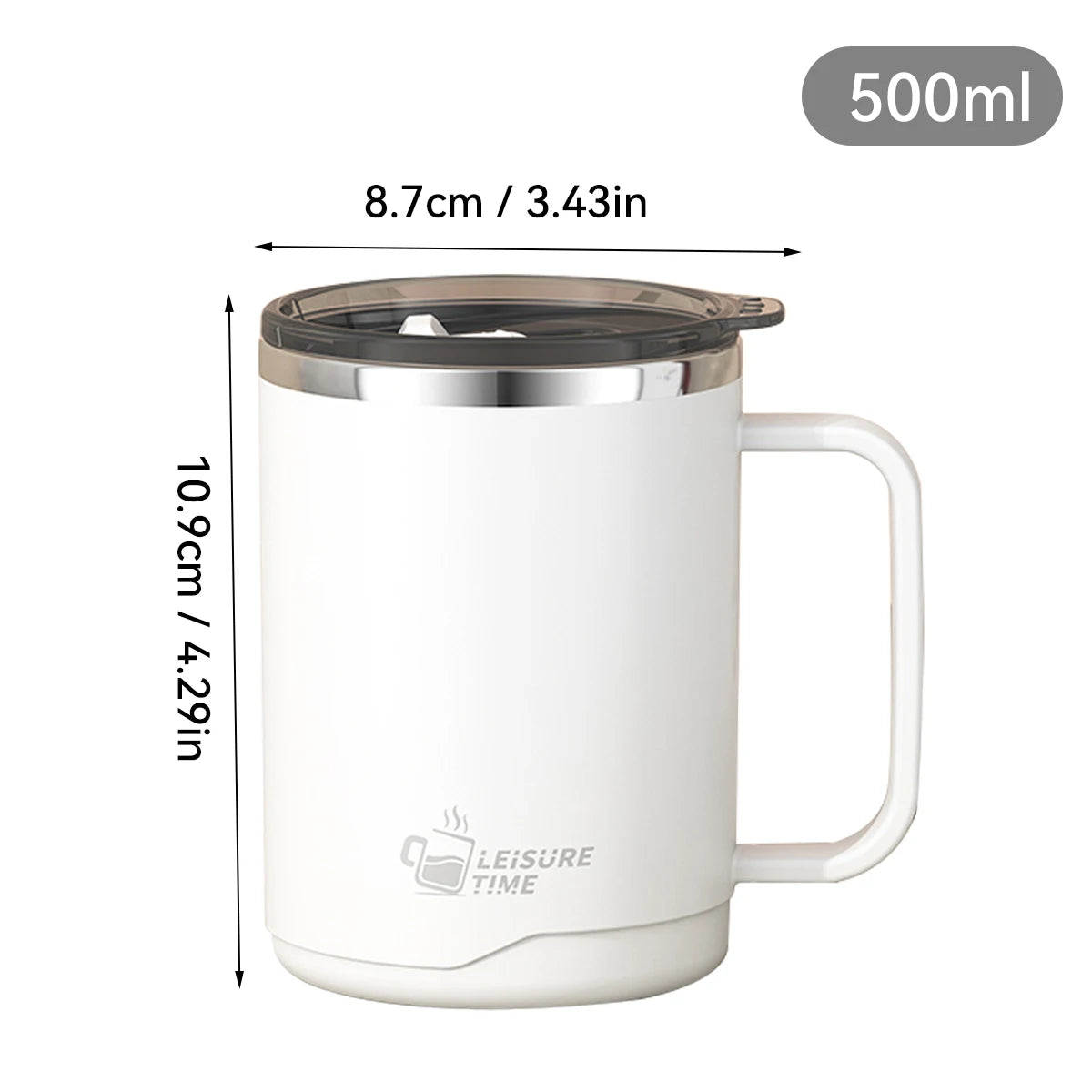 Taza Térmica de Acero Inoxidable 500 ml