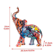 Escultura elefante decorativo de resina