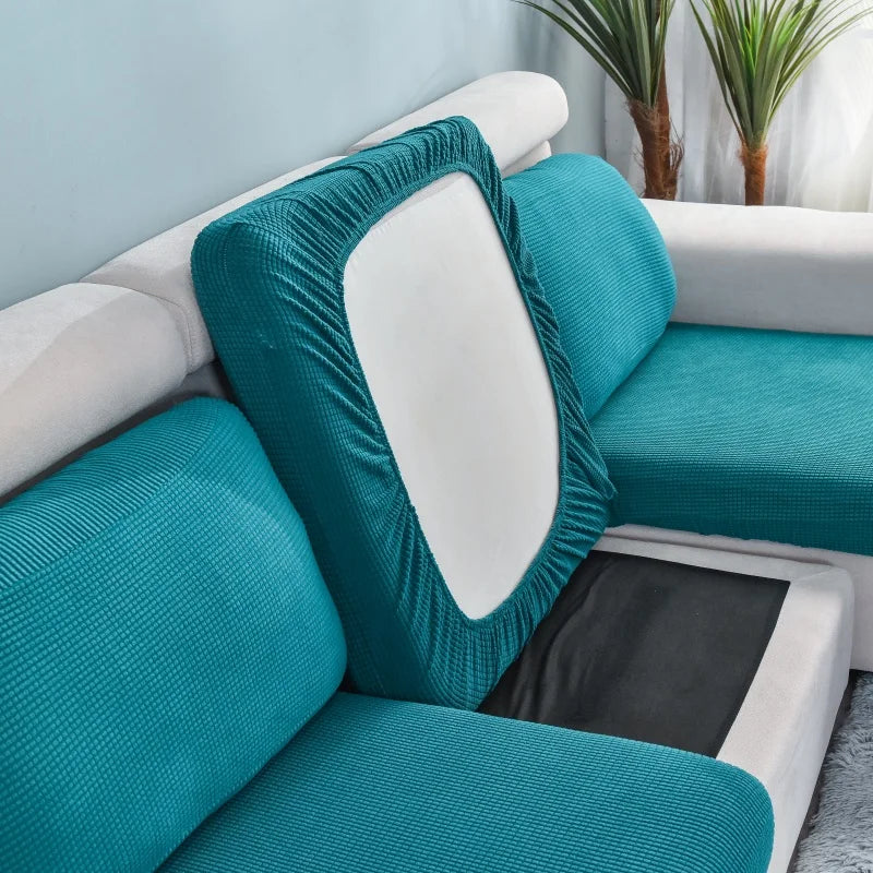 Thicken Elastic Sofa Cover For Living Room Solid Color Furniture Protector Sofa Cushion Cover slipcover Removable Couch Covers