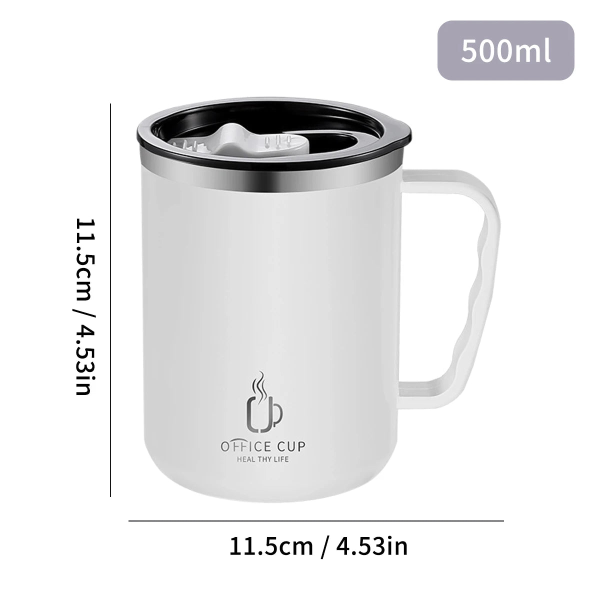 Taza Térmica de Acero Inoxidable 500 ml