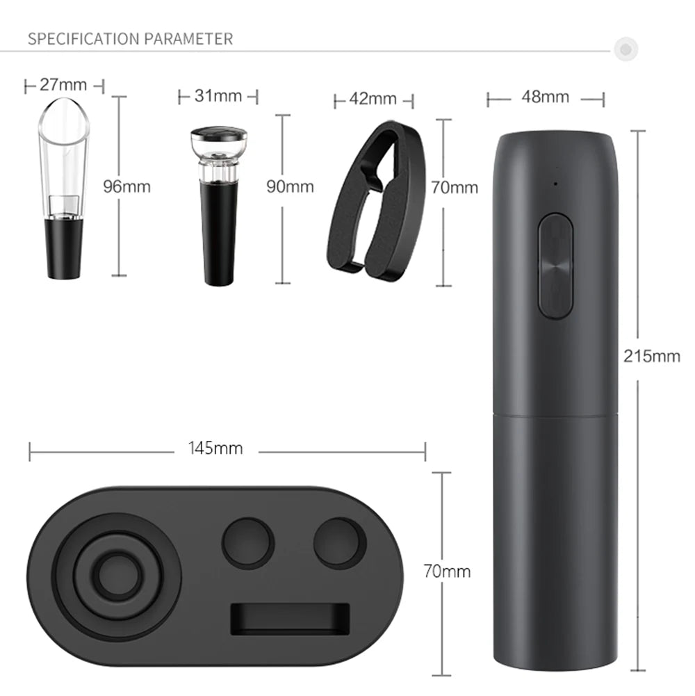 Abridor eléctrico de vino premium