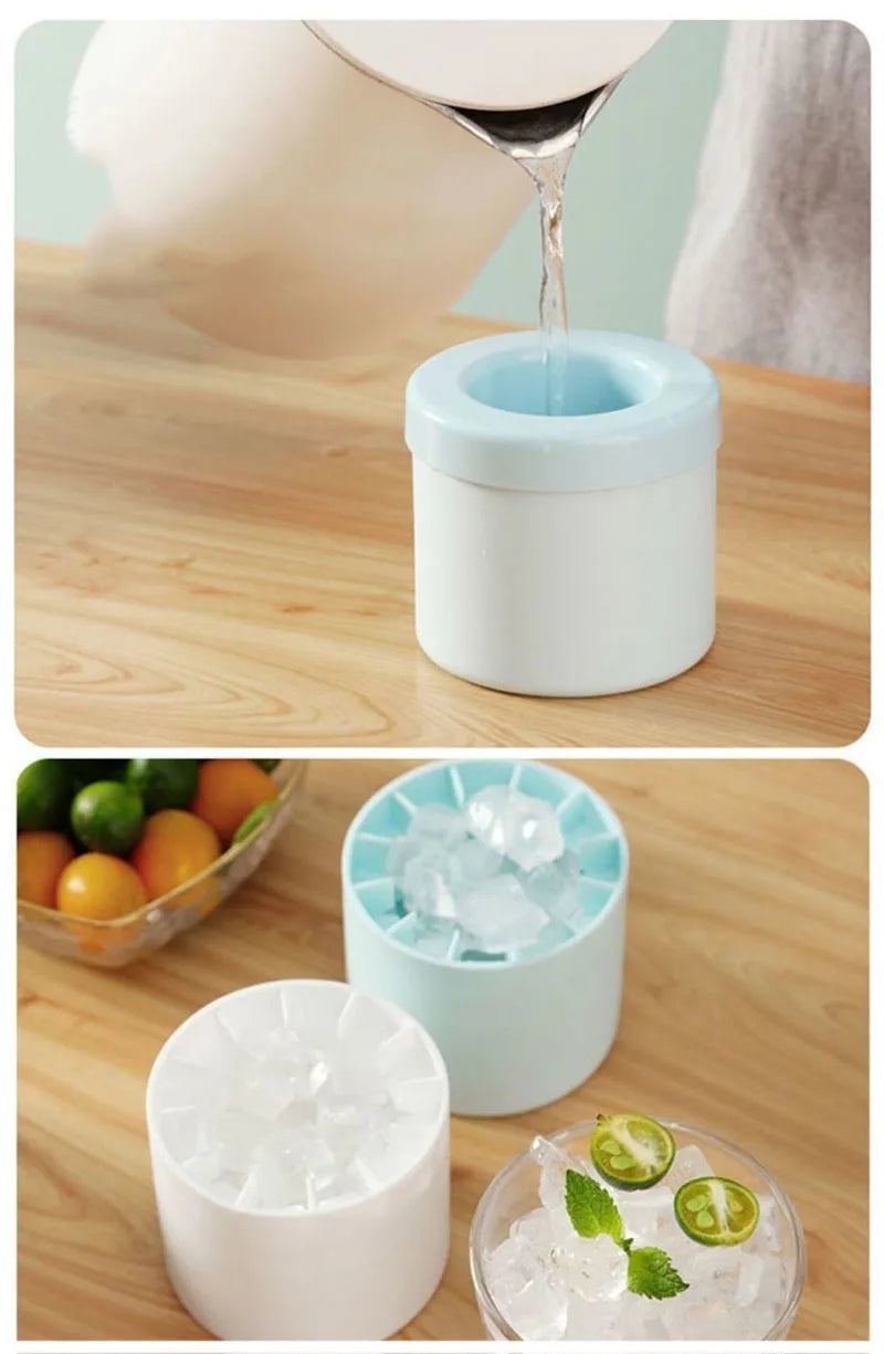 Molde Redondo de Silicona para Hielo