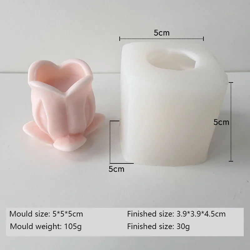 Molde de Silicona 3D para Velas y Jabones